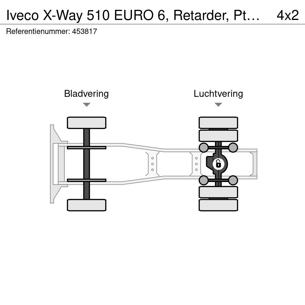 Iveco X-Way 510 EURO 6, Retarder, Pto, Hydraulic Camiones tractor