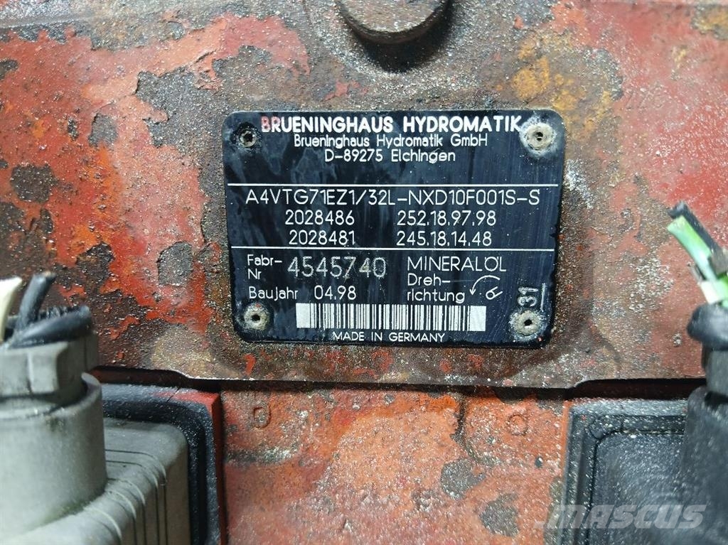 Brueninghaus Hydromatik A4VTG71EZ1/32L-Drive pump/Fahrpumpe/Rijpomp Hydraulics