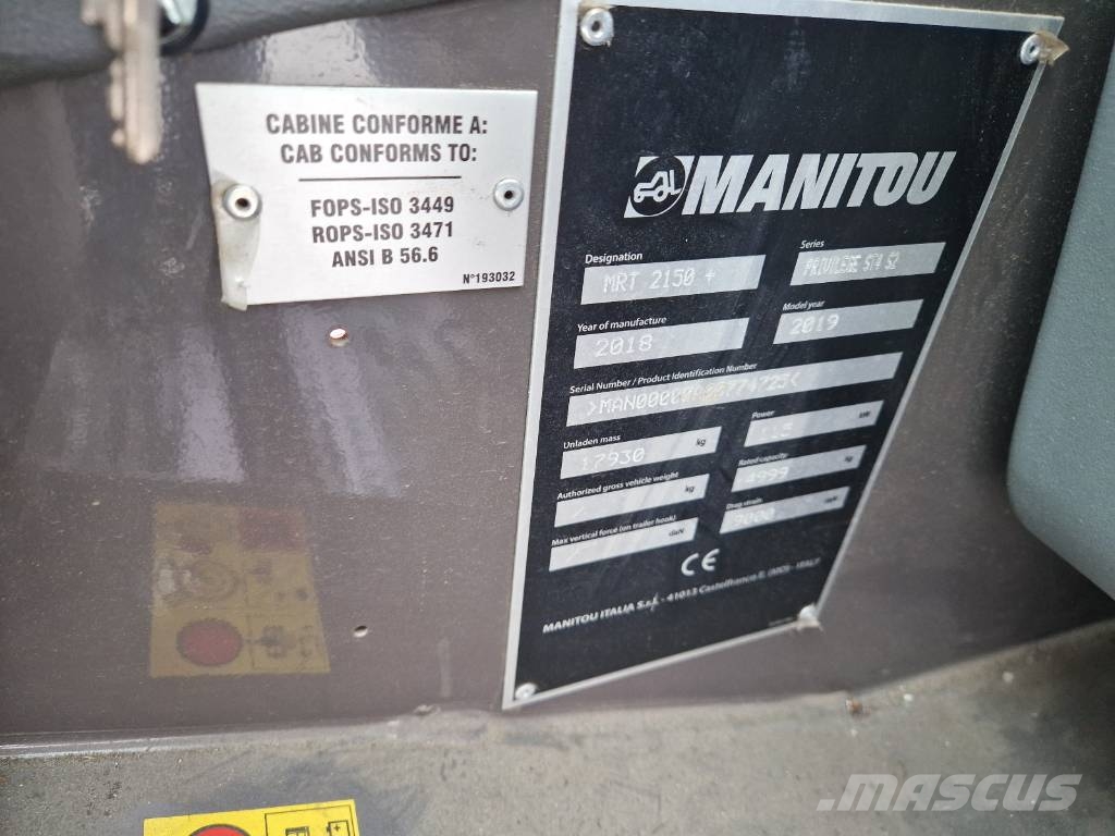 Manitou MRT 2150 Plus Privilege M524 مناولات متداخلة
