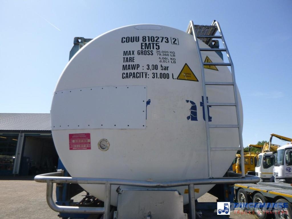 Van Hool Chemical tank container inox 20 ft / 31 m3 / 1 com Cisterne za gorivo