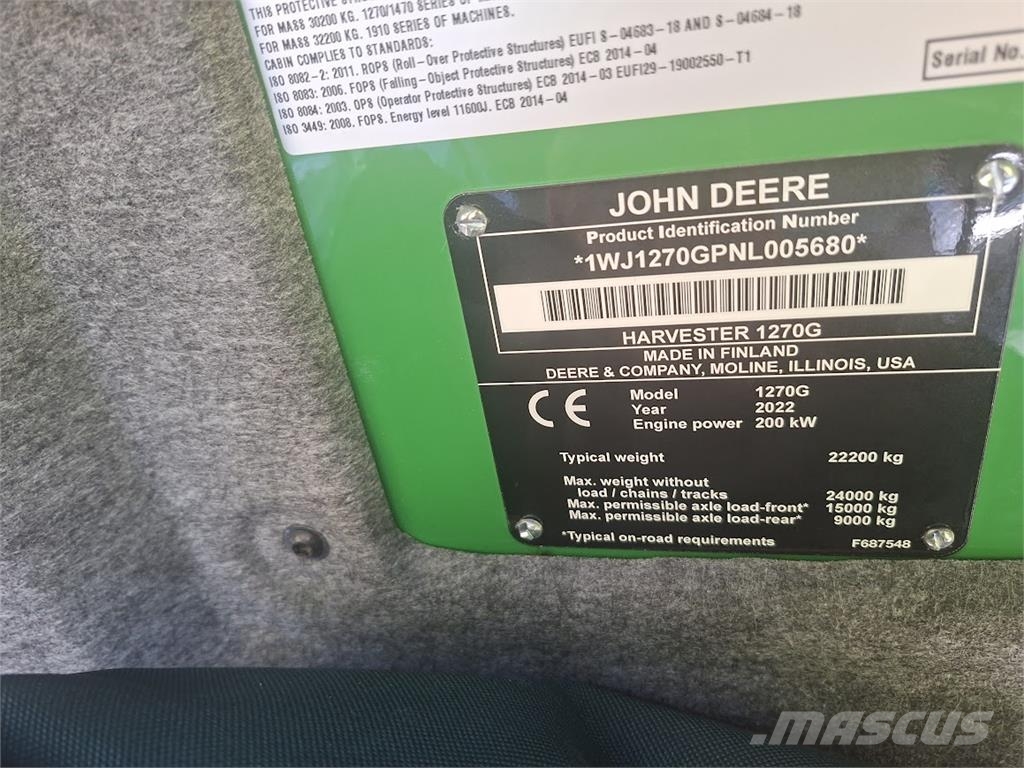 John Deere 1270G Colheitadeiras