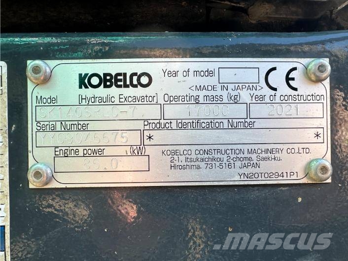 Kobelco SK 140 SR LC Bagri goseničarji