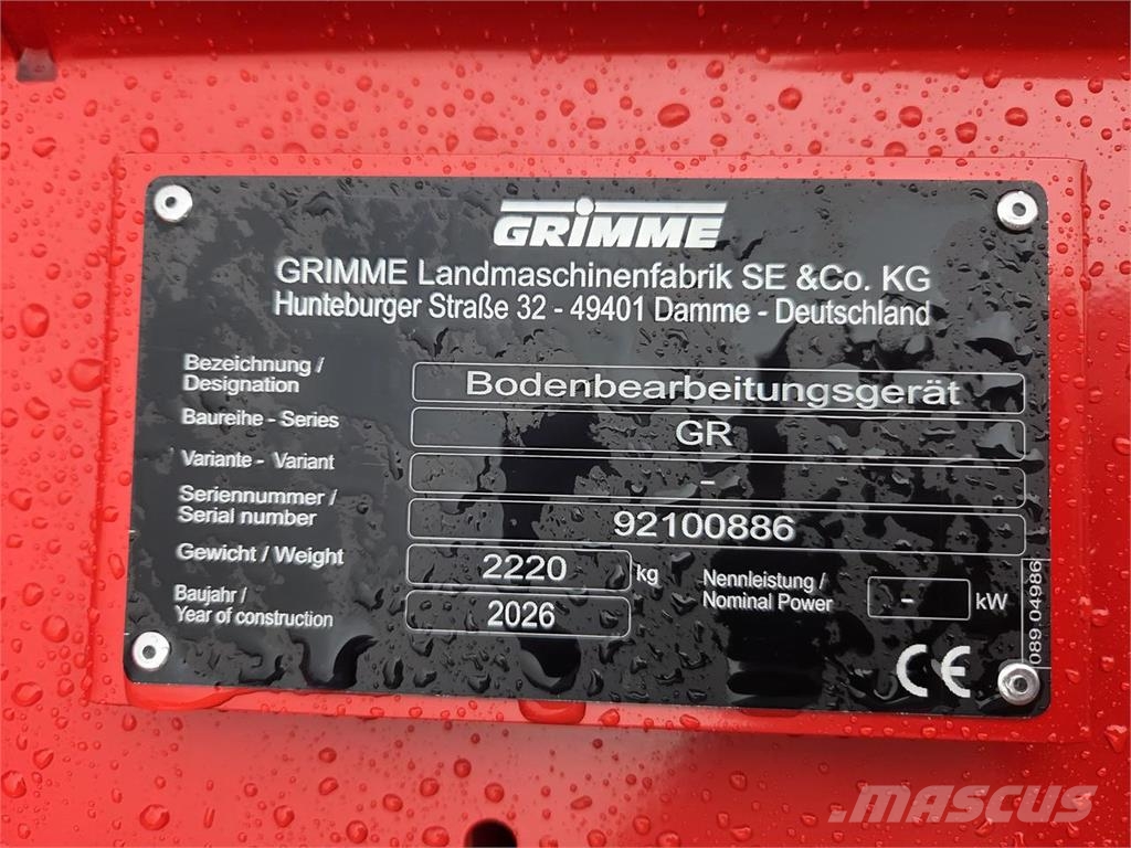 Grimme GR 300 Muut maanmuokkauskoneet ja lisävarusteet