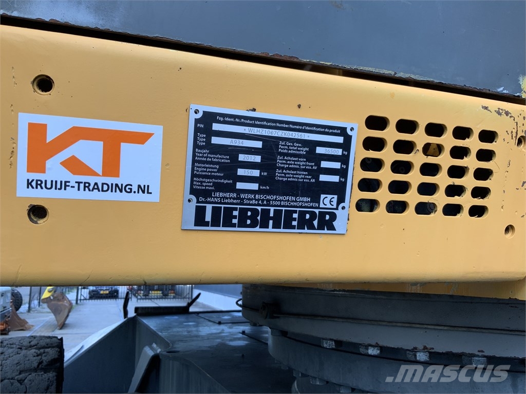 Liebherr A 934 C HD Βιομηχανικά μηχανήματα διαχείρισης αποβλήτων