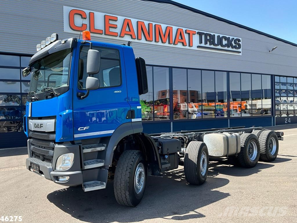 DAF FAD CF 480 8x4 Euro 6 Chassis cabine with PTO شاحنات بمقصورة وهيكل