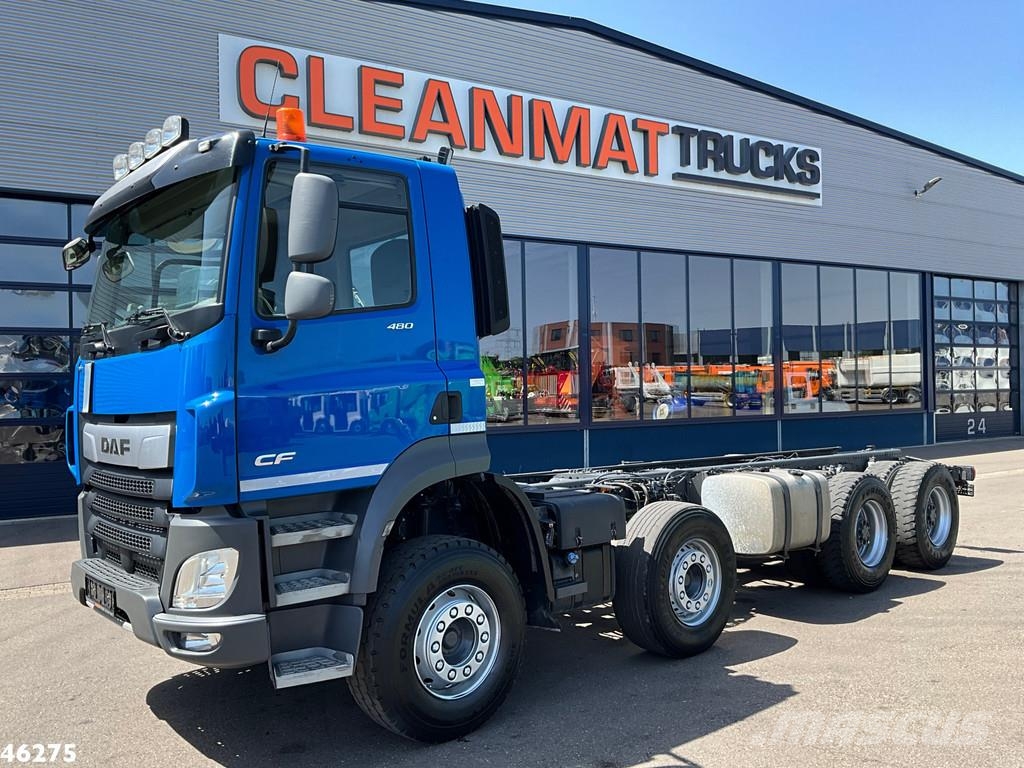 DAF FAD CF 480 8x4 Euro 6 Chassis cabine with PTO شاحنات بمقصورة وهيكل