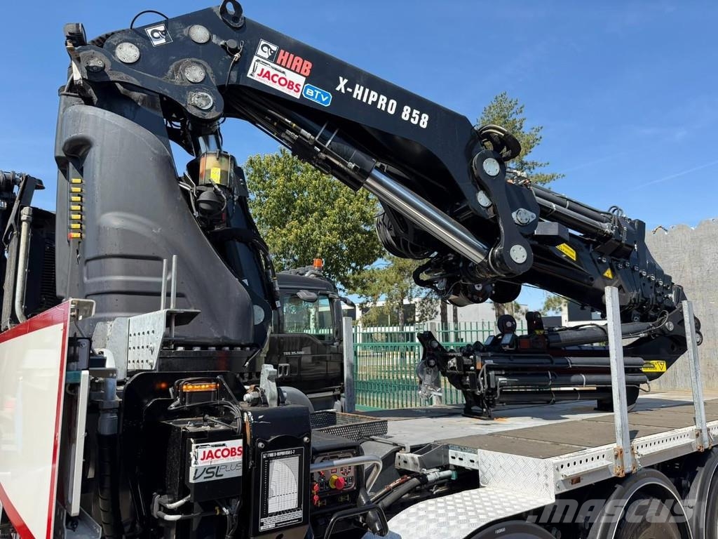 Volvo FH 420 8x4 TRIDEM + (31m!) CRANE HIAB 858 E-7 + JI Gru per tutti i terreni