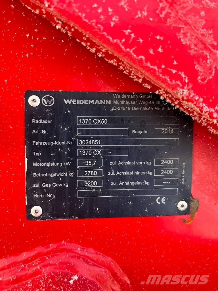 Weidemann 1370CX50 Колесни товарачи