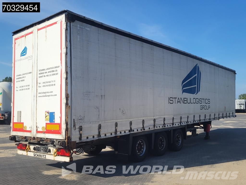 Schmitz Cargobull S3 3 axles Mega Lift+Sliding Roof Tents puspiekabes