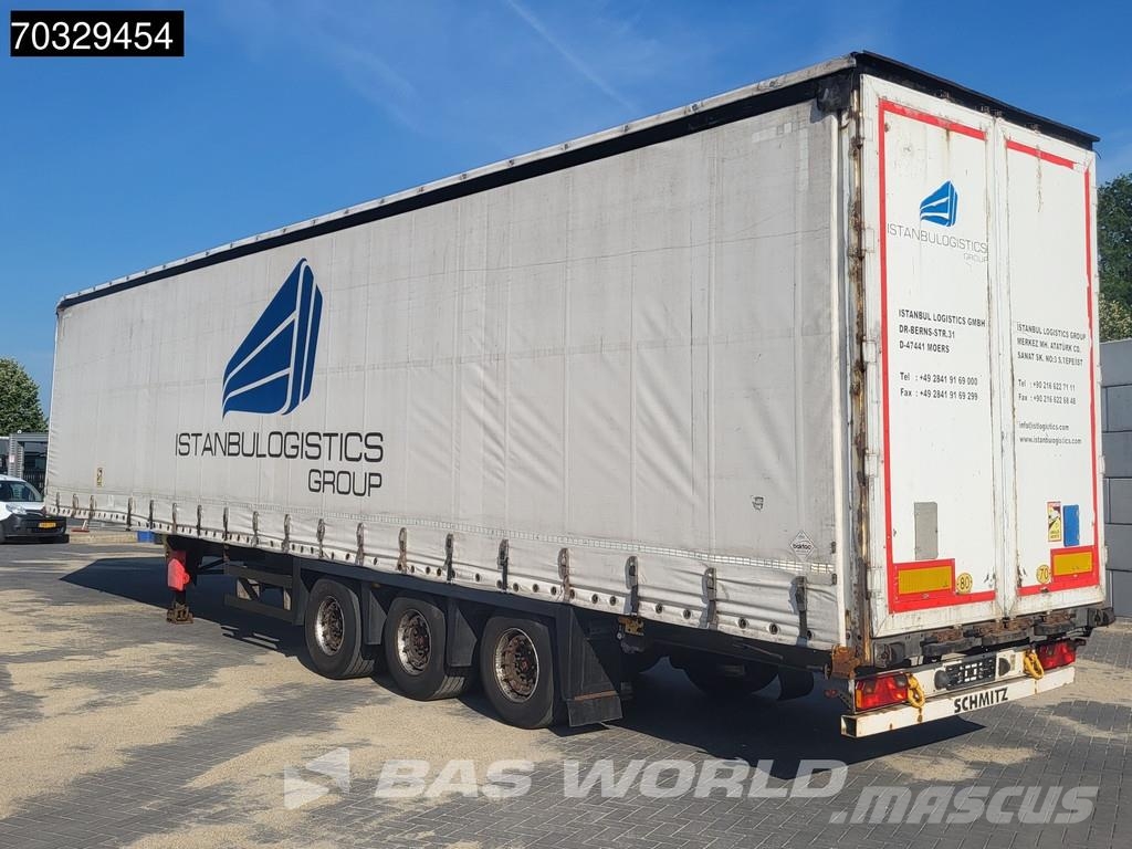 Schmitz Cargobull S3 3 axles Mega Lift+Sliding Roof Tents puspiekabes
