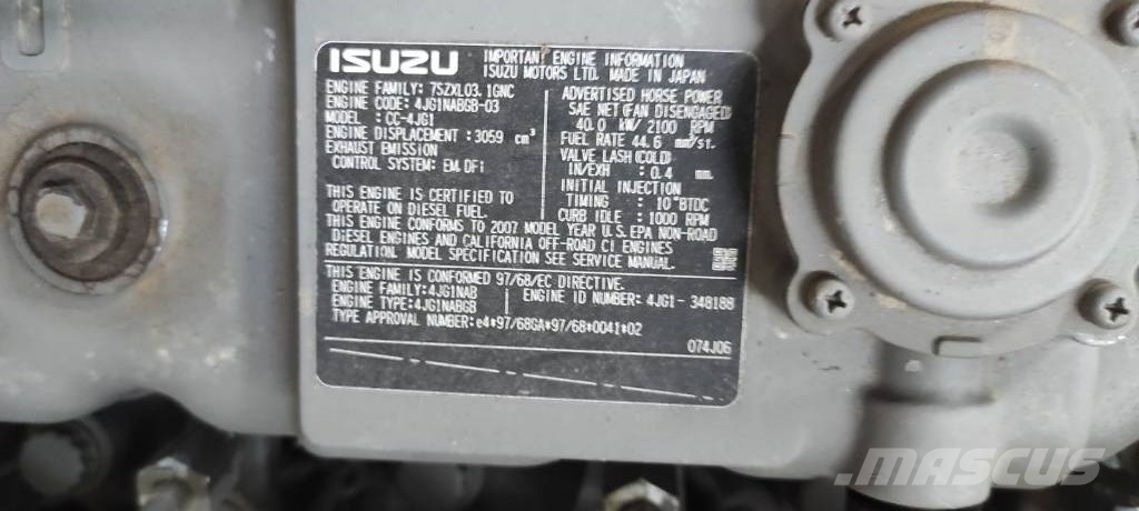 Isuzu CC-4JG1 Κινητήρες