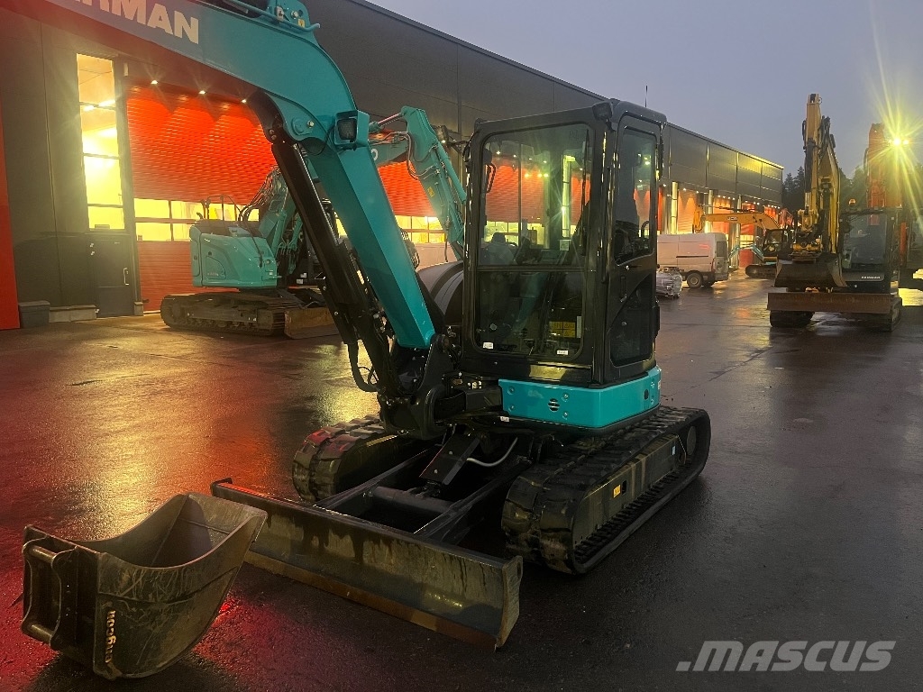 Airman AX 55 / Engcon, 3 Kauhaa, Rasvari, Stage V Mini excavadoras < 7t
