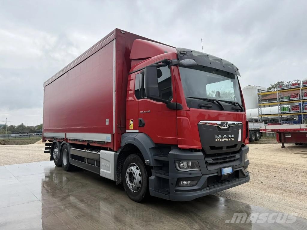 MAN 26.430TGS Pritsche 7.40m mit Plane Euro6 カーテンサイダートラック