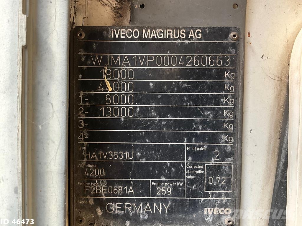 Iveco Eurotech 190E35 Manual Full Steel Hiab 12 Tonmeter Camiones polibrazo