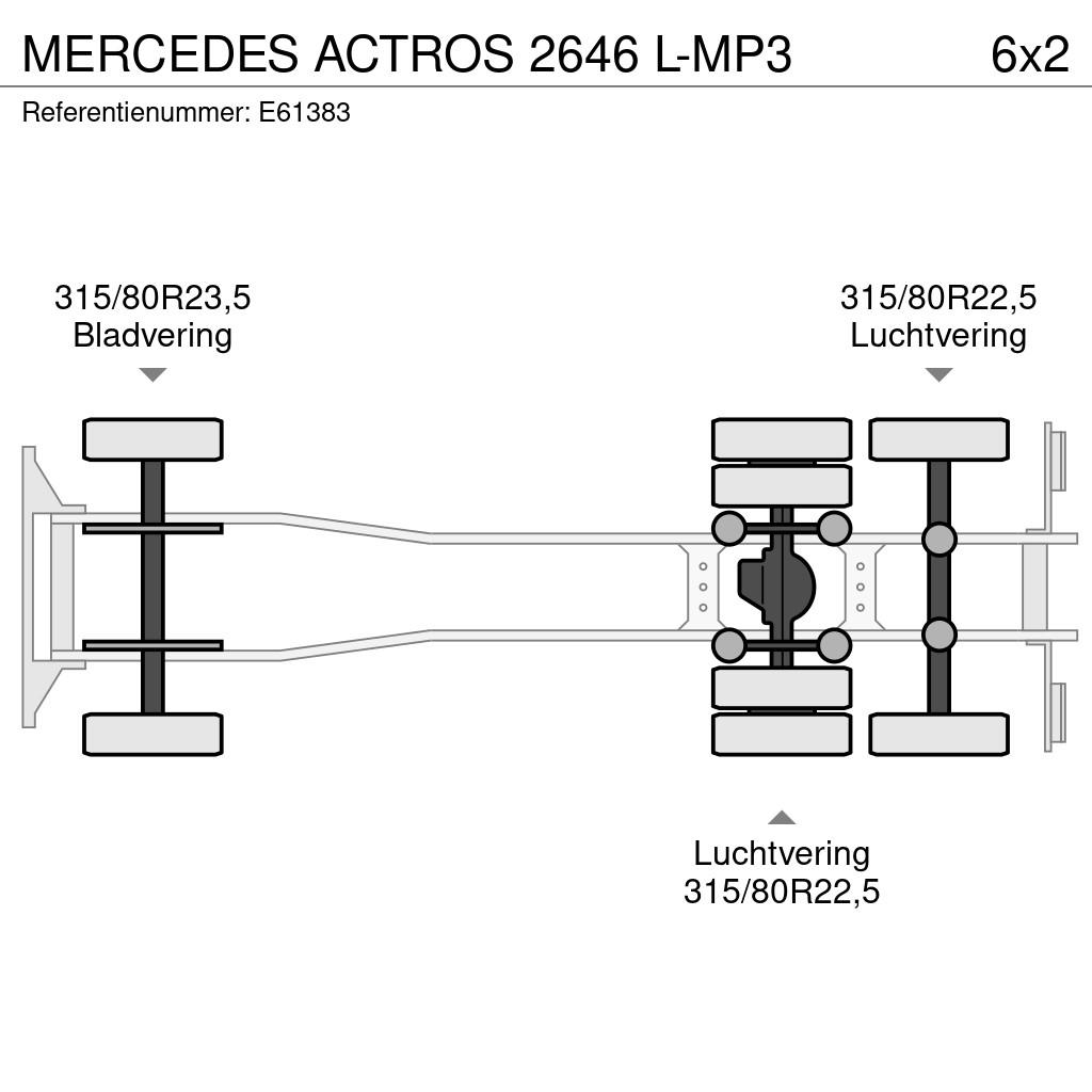 Mercedes-Benz ACTROS 2646 L-MP3 Camion con gancio di sollevamento