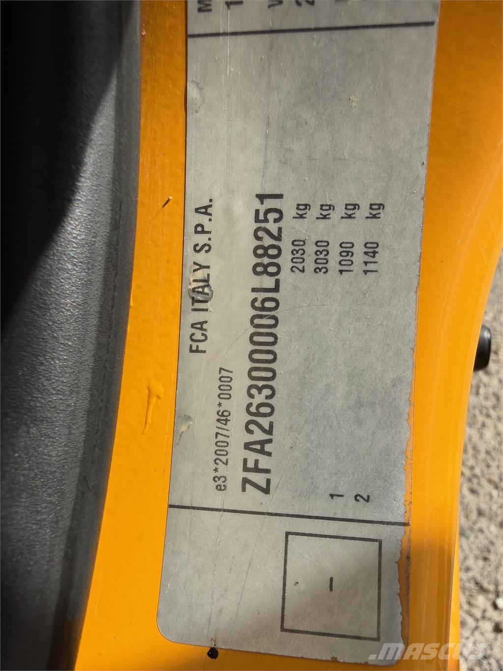 Fiat Dobló VIN 251 Auto's