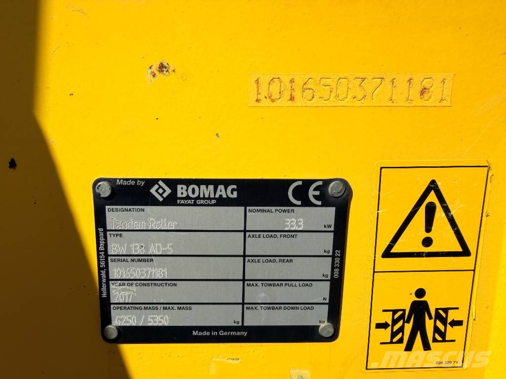 Bomag BW138 AD-5 Dvojni valjarji