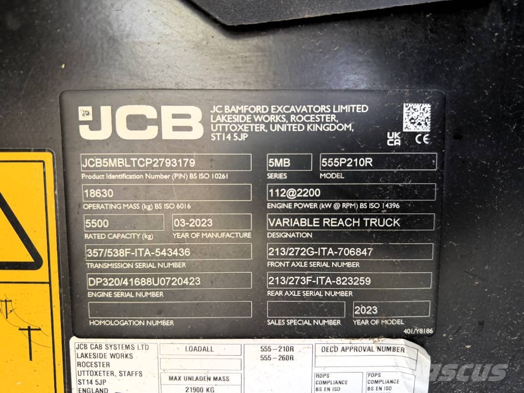 JCB 555-210 R مناولات متداخلة