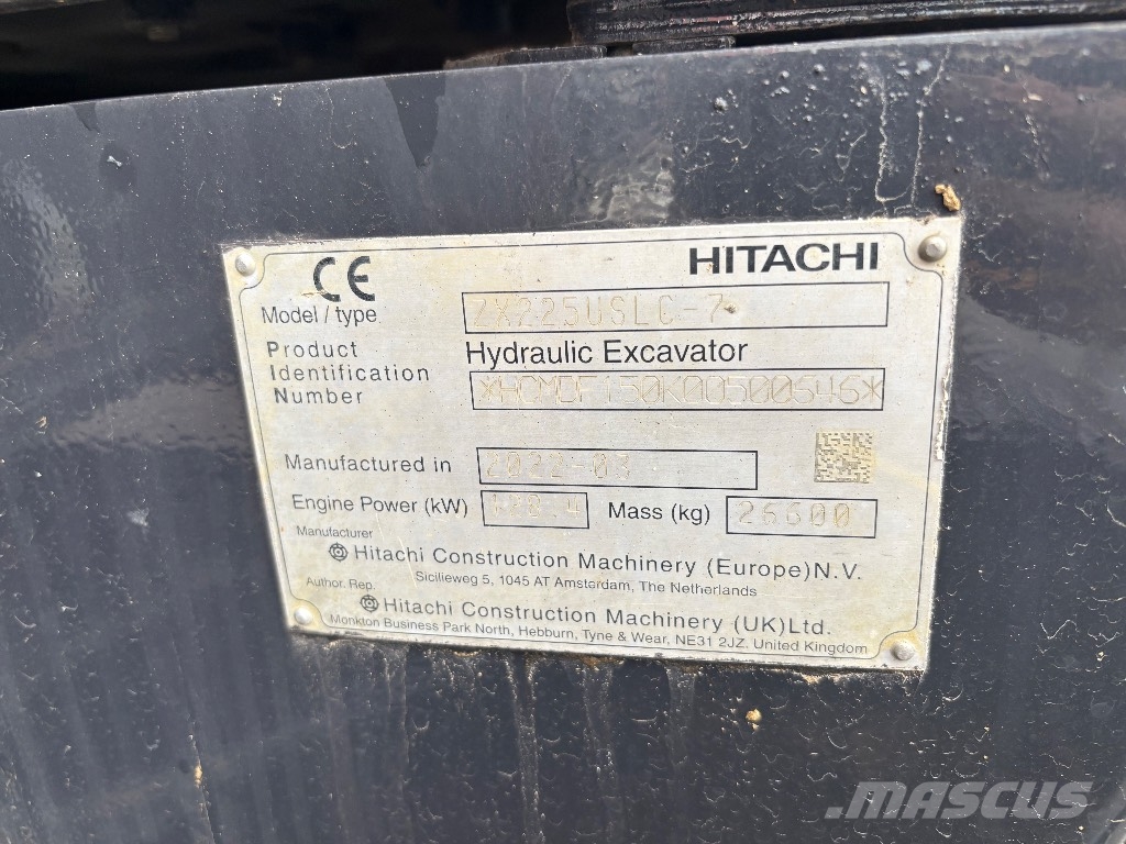 Hitachi ZX 225 US-7 / Engcon, Rasvari, Lämmitin, StageV Kāpurķēžu ekskavatori