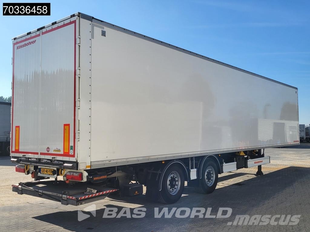 Kässbohrer XJ2 2 axles Tailgate Lift + Steering Axle NL Trail Sanduk poluprikolice