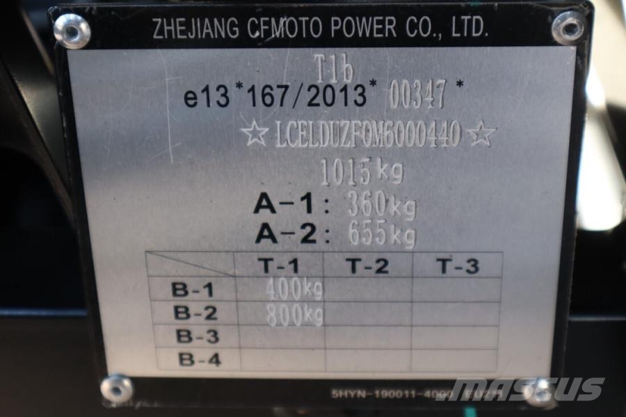 CFMoto UFORCE600 Valid Inspection, *Guarantee! Dutch Regi ATV's