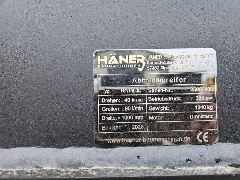 Mustang / Haner GRP 1500 / HG 1500 D Αρπάγες