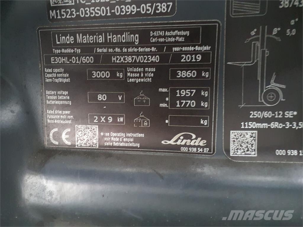 Linde E30L Sähkötrukit