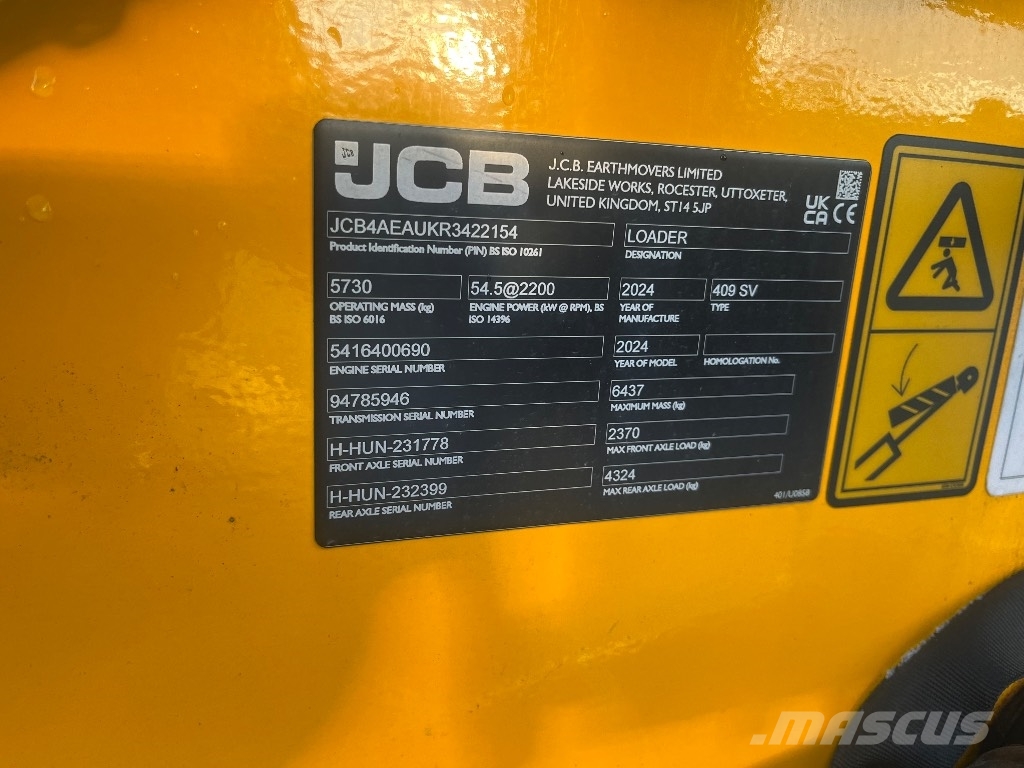 JCB 409 / Myyty, Sold  ! Фронтальні навантажувачі