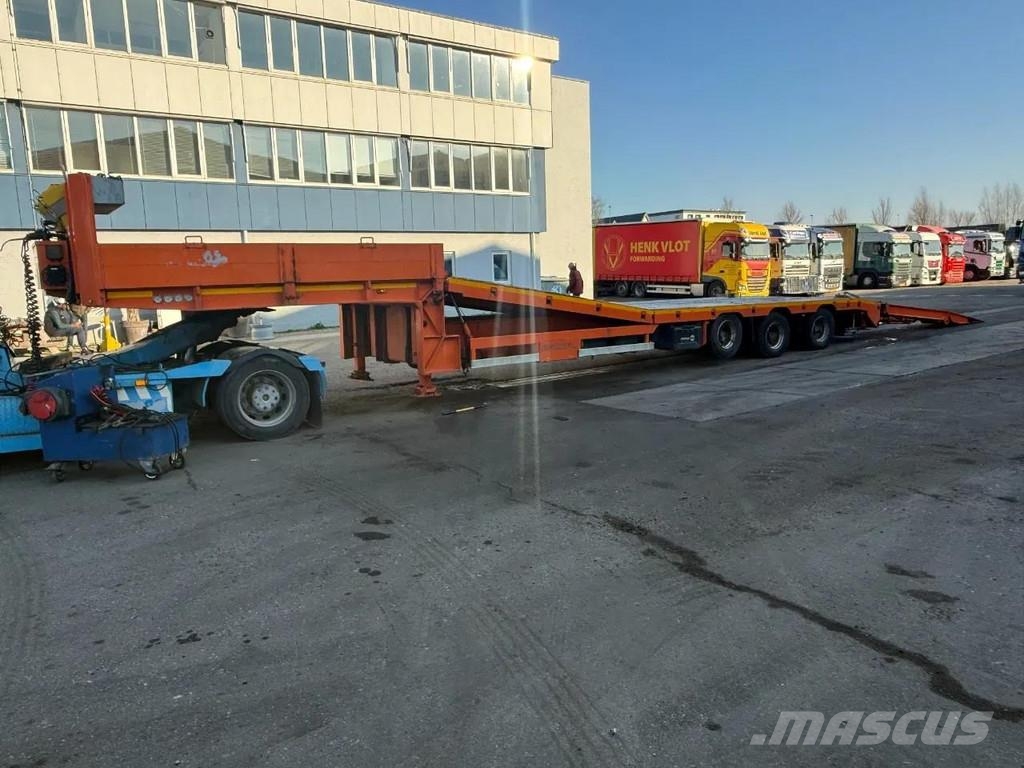 Meusburger MTS 3 2 AXLE FORCED STEERING,1 LIFT AXLE, DOUBLE H Low loader-semi-trailers