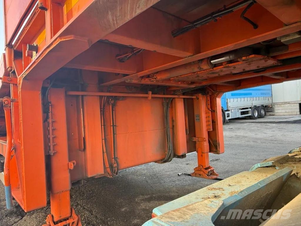 Meusburger MTS 3 2 AXLE FORCED STEERING,1 LIFT AXLE, DOUBLE H Low loader-semi-trailers