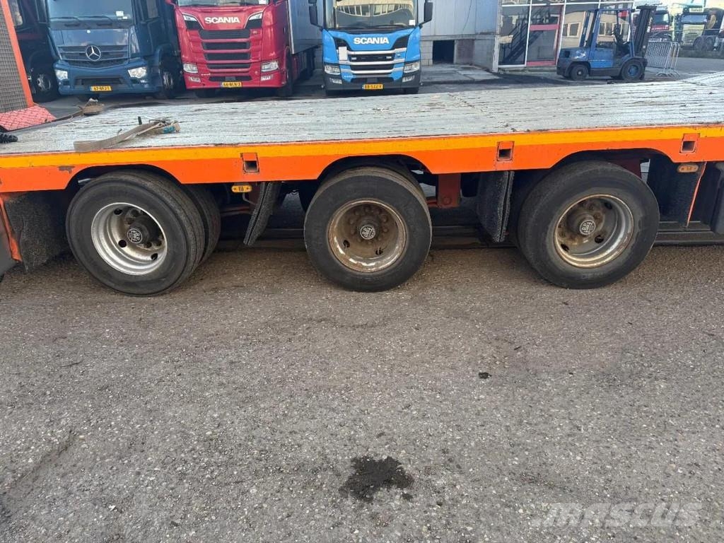 Meusburger MTS 3 2 AXLE FORCED STEERING,1 LIFT AXLE, DOUBLE H Low loader-semi-trailers