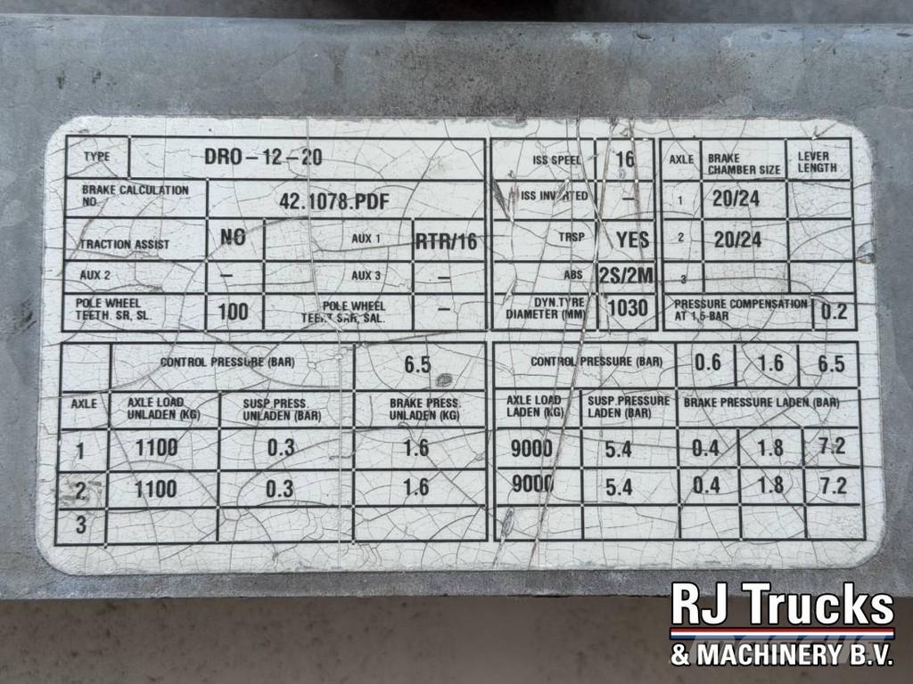 Groenewegen DRO-12-20 - Closed Box Trailer | 2 Axle | BPW Axle Gesloten opleggers