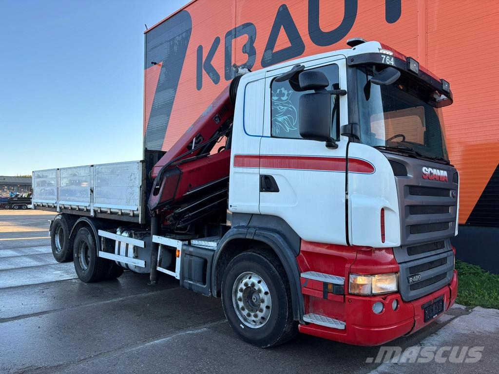 Scania R 420 6x2 HIAB 288E-8 / BOX L=5281 mm Kraanaga veokid