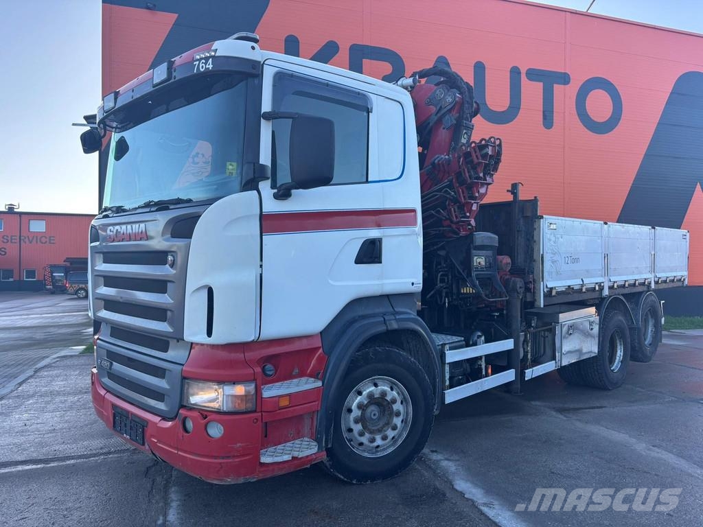 Scania R 420 6x2 HIAB 288E-8 / BOX L=5281 mm Kraanaga veokid