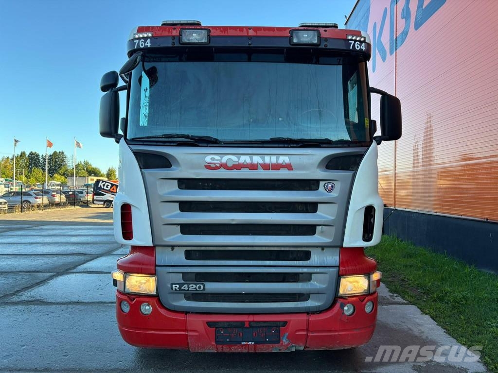 Scania R 420 6x2 HIAB 288E-8 / BOX L=5281 mm Kraanaga veokid