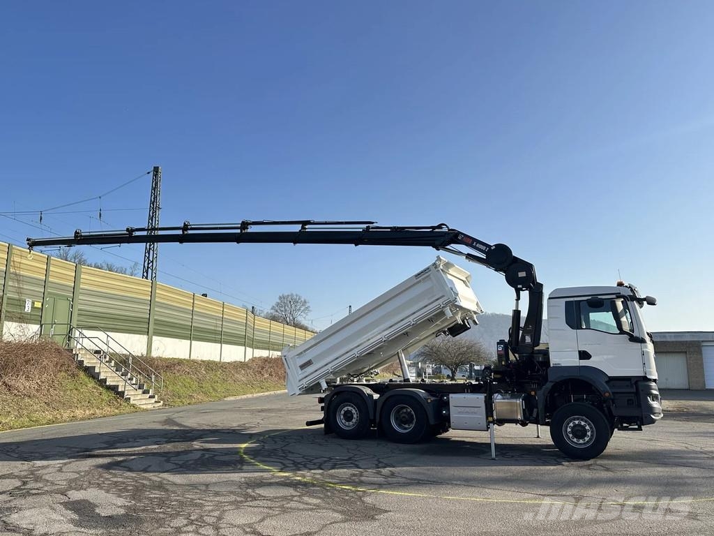 MAN TGS 28.480 MAN TGS 28.480 BL 6x4-4 Hiab 228-6 3-Se Tipper trucks