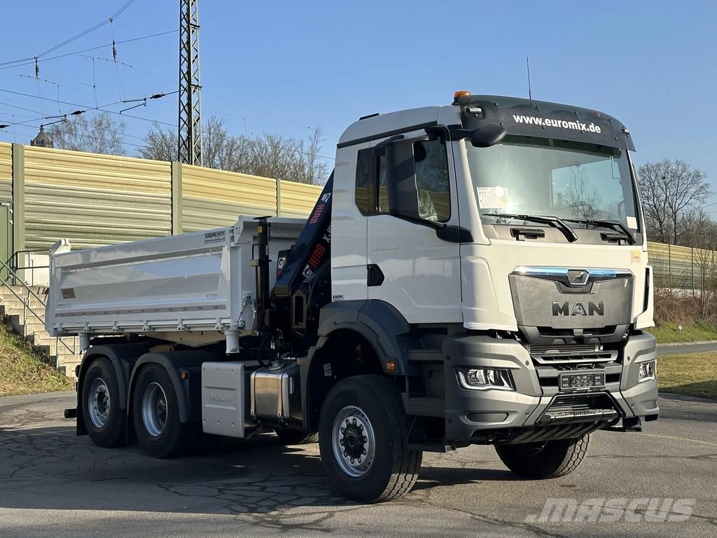 MAN TGS 28.480 MAN TGS 28.480 BL 6x4-4 Hiab 228-6 3-Se Tipper trucks