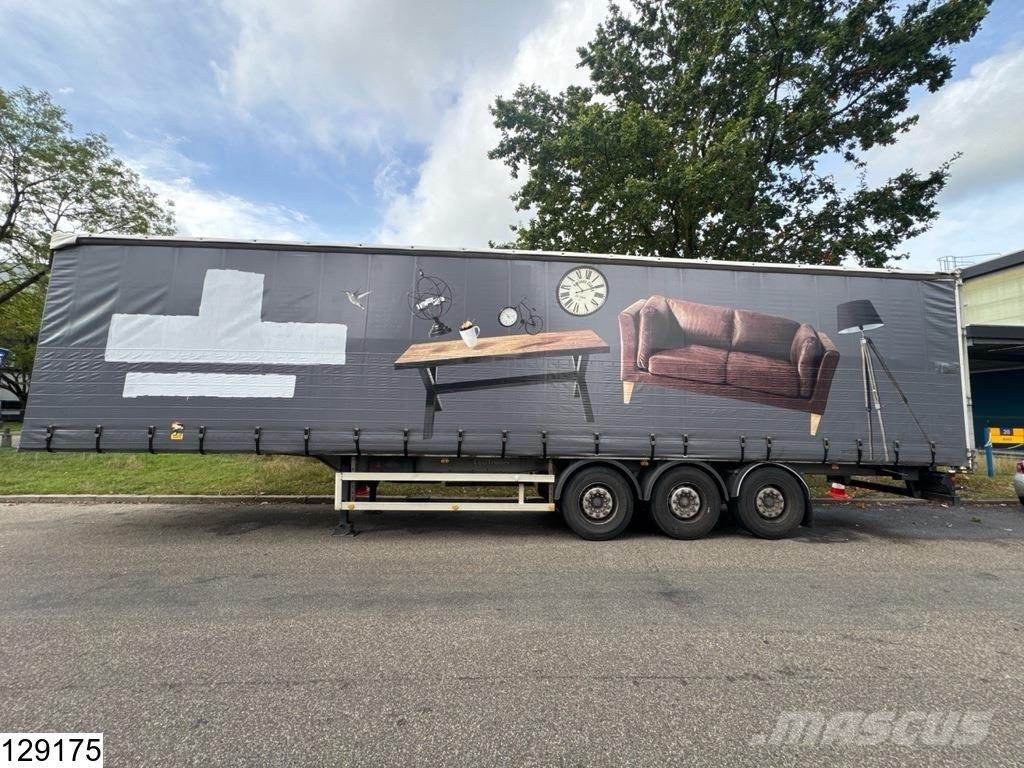 Lecitrailer Tautliner Lift axle Tents puspiekabes