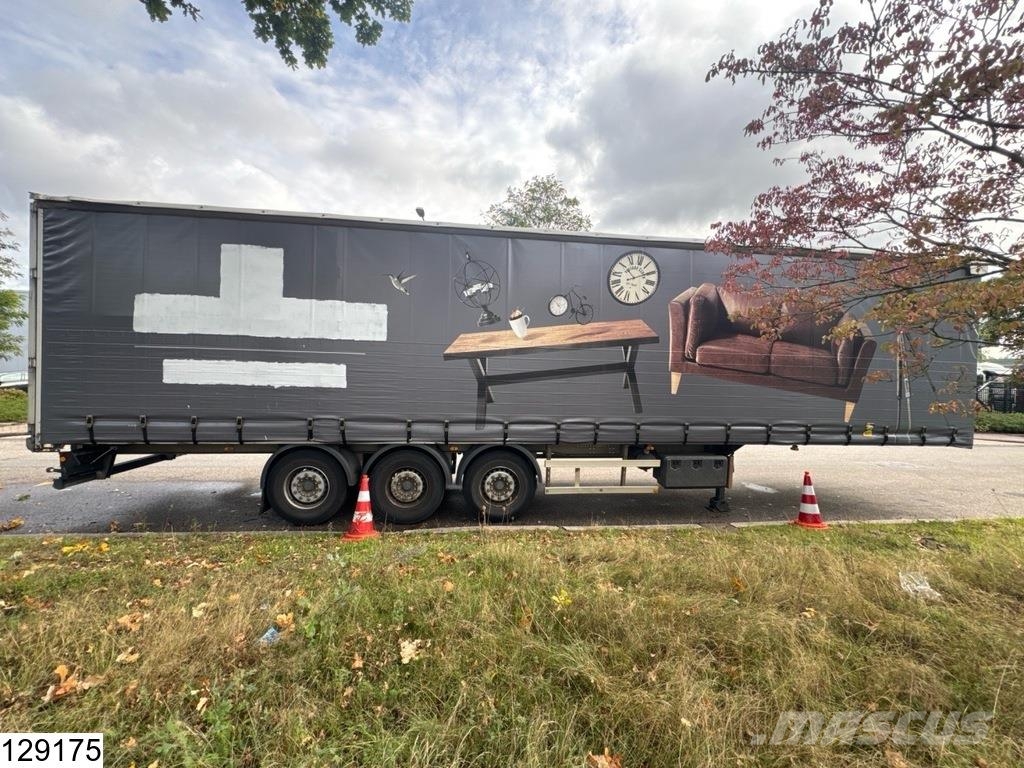 Lecitrailer Tautliner Lift axle Tents puspiekabes