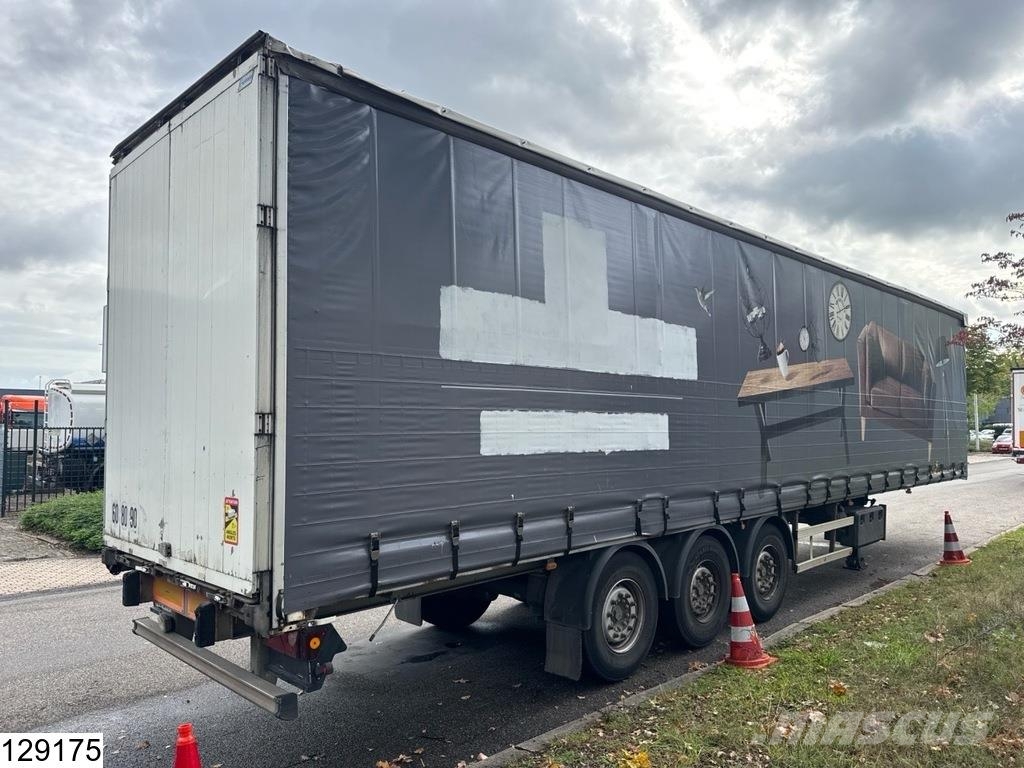 Lecitrailer Tautliner Lift axle Tents puspiekabes
