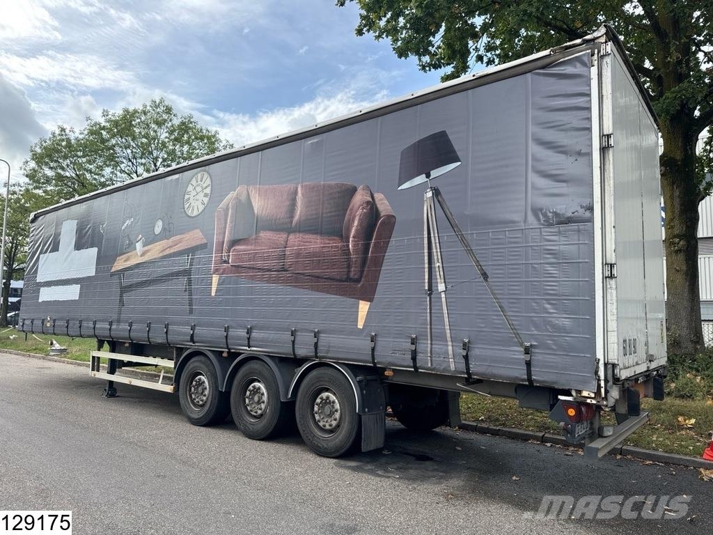 Lecitrailer Tautliner Lift axle Tents puspiekabes