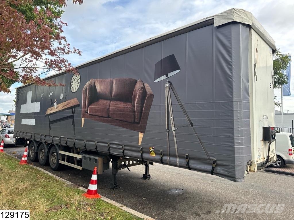 Lecitrailer Tautliner Lift axle Tents puspiekabes