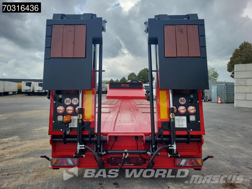 GVN 3 GVN 3 axles NEW! Lift + Steering Axle Ramps Низькорамні напівпричепи