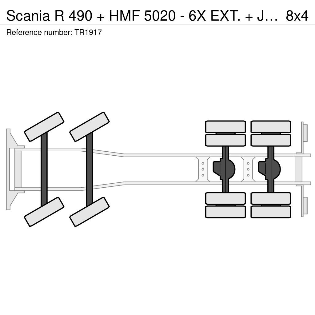 Scania R 490 + HMF 5020 - 6X EXT. + JIB 5X EXT. + EURO 6 Γερανοί παντός εδάφους