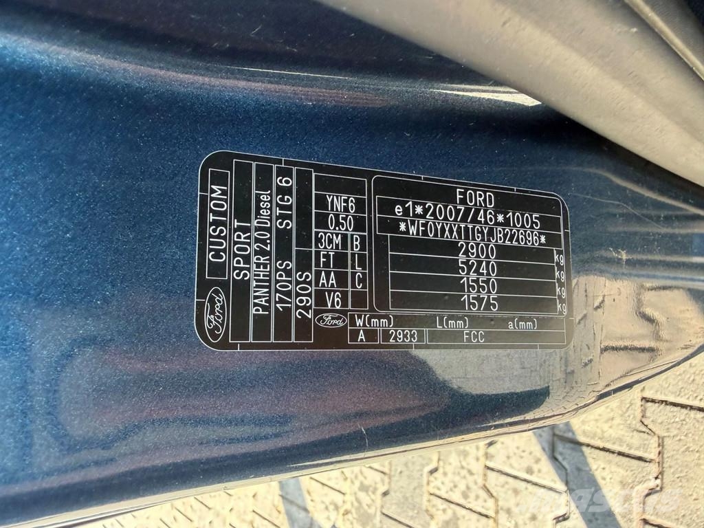 Ford Transit Custom FCC Furgonetas de caja cerrada
