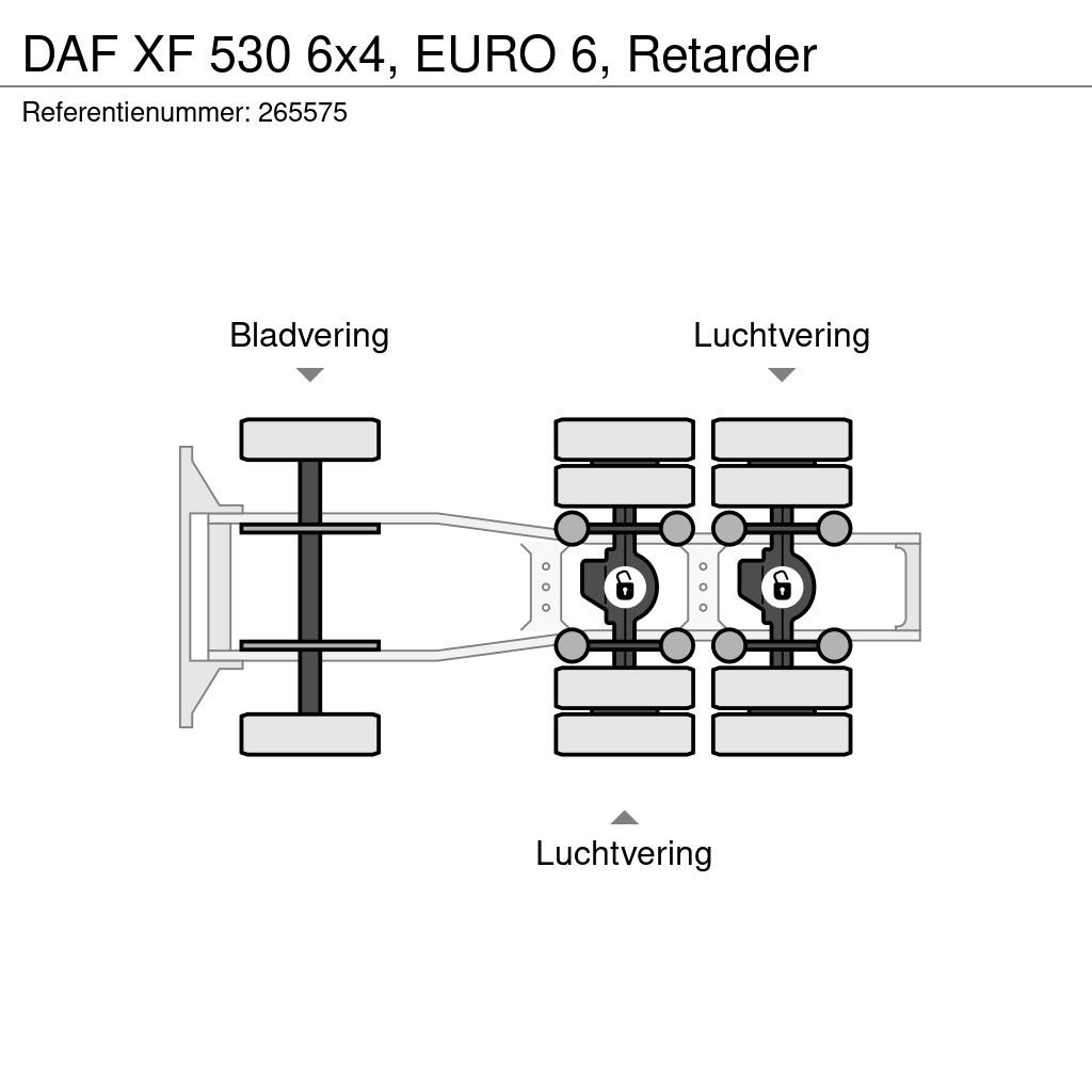 DAF XF 530 6x4, EURO 6, Retarder Sattelzugmaschinen