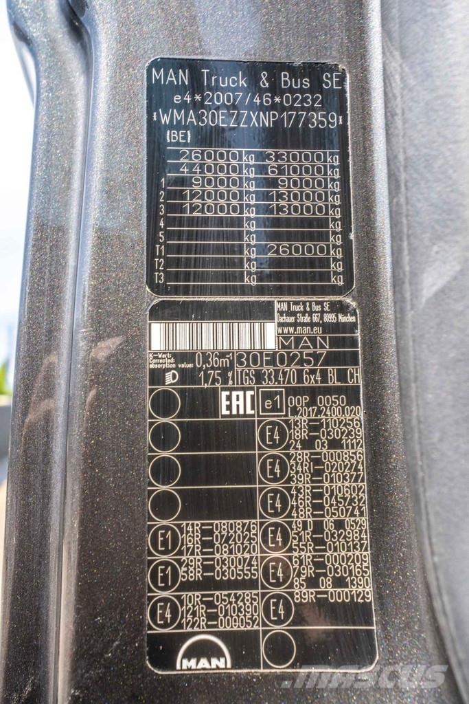 MAN TGS 33.470 BL - PALFINGER Камиони с кран с кука
