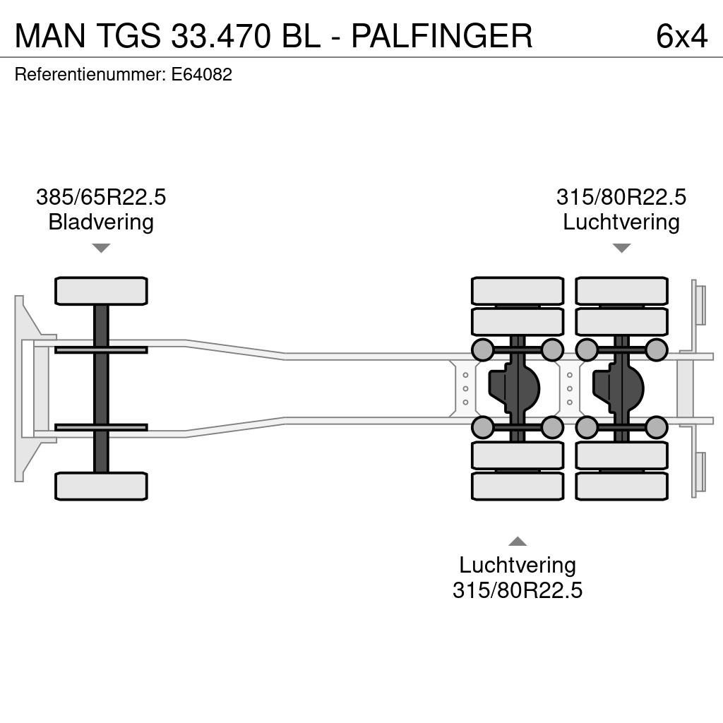 MAN TGS 33.470 BL - PALFINGER Камиони с кран с кука