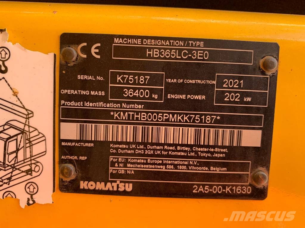 Komatsu HB365LC-3 Hybrid Bagri goseničarji