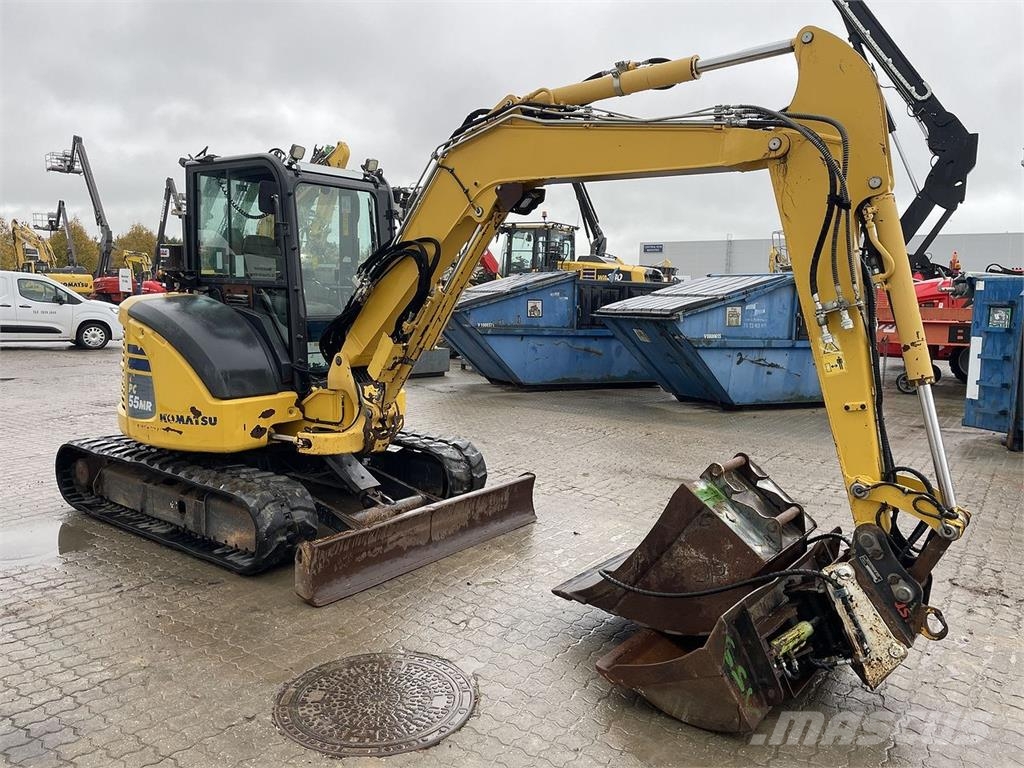 Komatsu PC55MR-5 휠 굴삭기